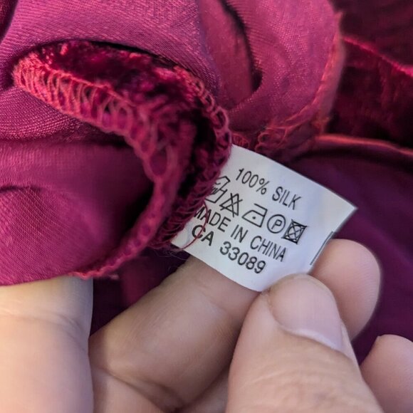 Unconventional Lace Goth Velvet Silk Chinese Dress Mandarin Cheongsam Vintage - Picture 5 of 12